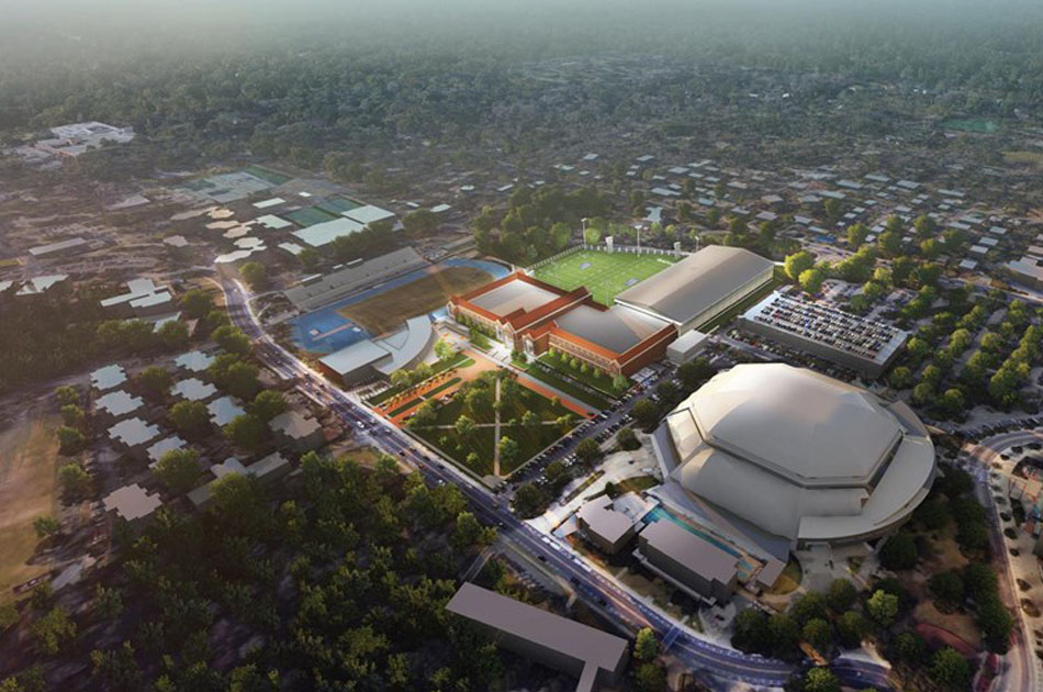 University of Florida Football Training Complex CHW provided civil engineering, landscape architecture, and land surveyor services