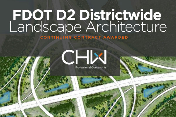 CHW Awarded Landscape Architecture contract for FDOT District 2