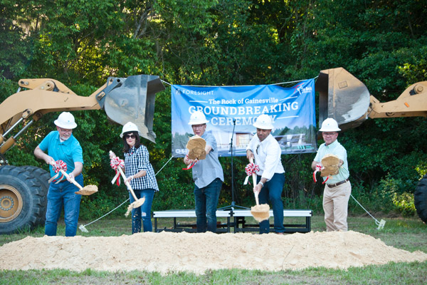 The Rock at Gainesville Groundbreaking. CHW Provided civil engineering services for this project