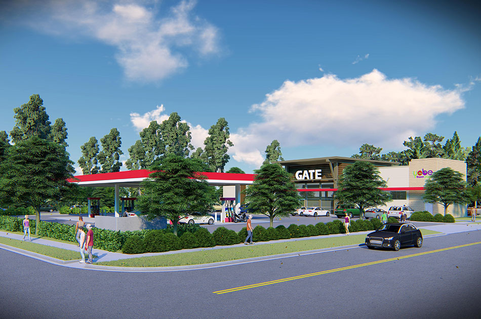 Render of Gate Gas Station in Gainesville, Florida