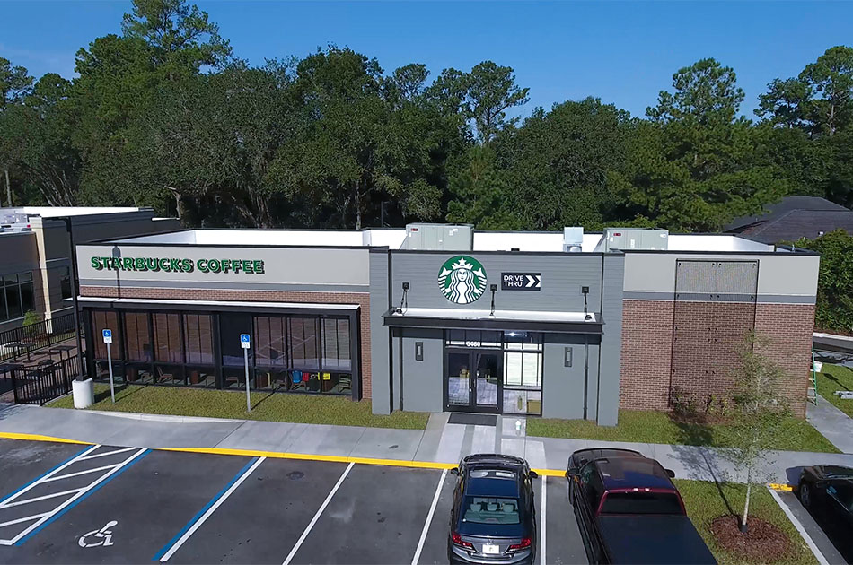 Starbucks CHW provided land surveyor services for this building in Gainesville, Florida