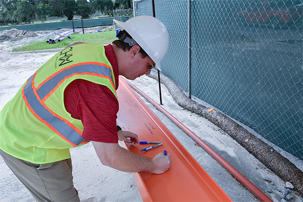 UF Vet Med Building beam signing in Gainesville, FL