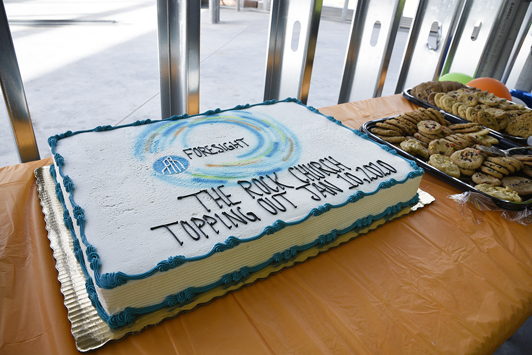 The Rock Church Topping Out Cake and Cookies