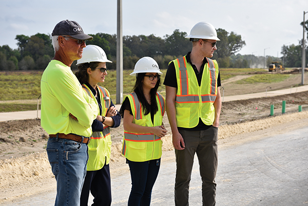 CHW Engineering Team at the San Felasco paving in Alachua, Florida