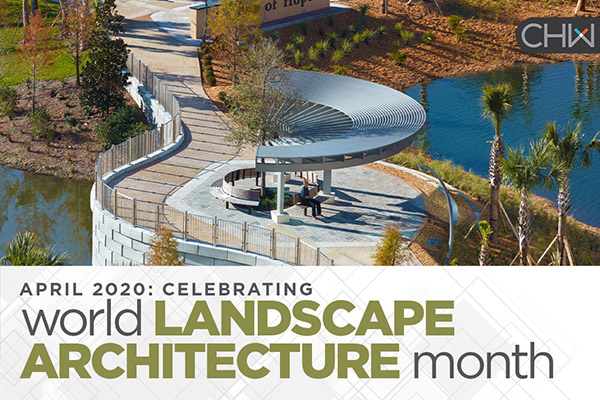 Picture of the Garden of Hope in Gainesville, FL. CHW celebrating April 2020 World Landscape Architecture Month