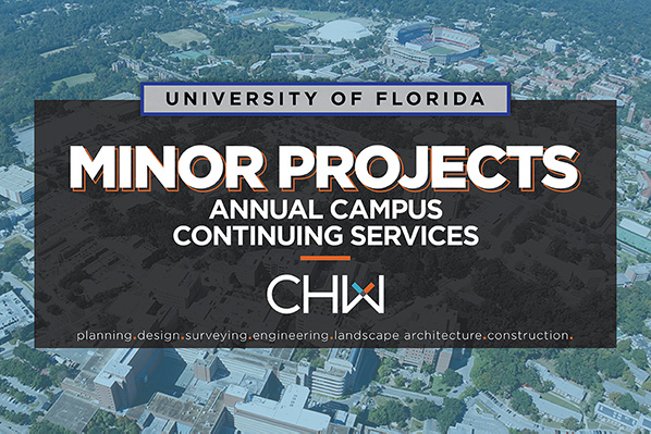 CHW awarded UF Minor Projects Annual Campus Continuing Services contract in Gainesville, FL