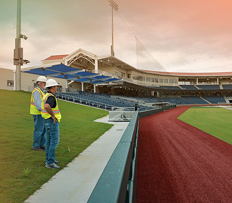 CHW team at the UF Baseball Stadium in Gainesville, FL