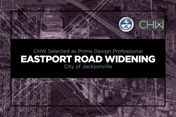 CHW selected as prime design professional for Jacksonville Eastport Road Widening