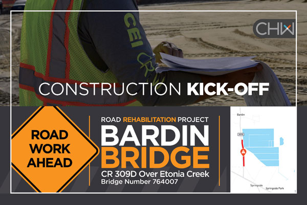 CHW CEI Construction Services Bardin Bridge Construction Kick-off