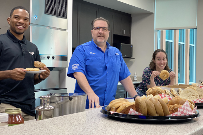 Bagel Day at the CHW offices