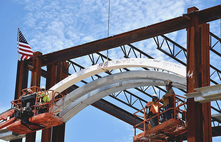 James W. “Bill” Heavener Football Training Center at the University of Florida Topping Out and Beam Signing ceremony