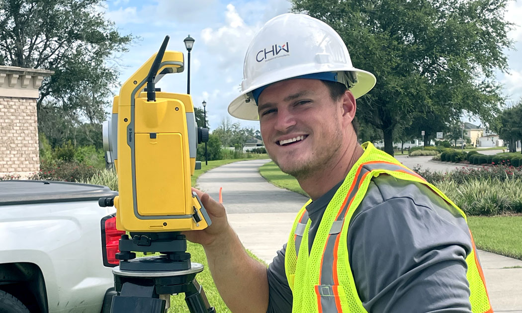 Jake Webbs joins Jacksonville Survey Crew as Instrument Person