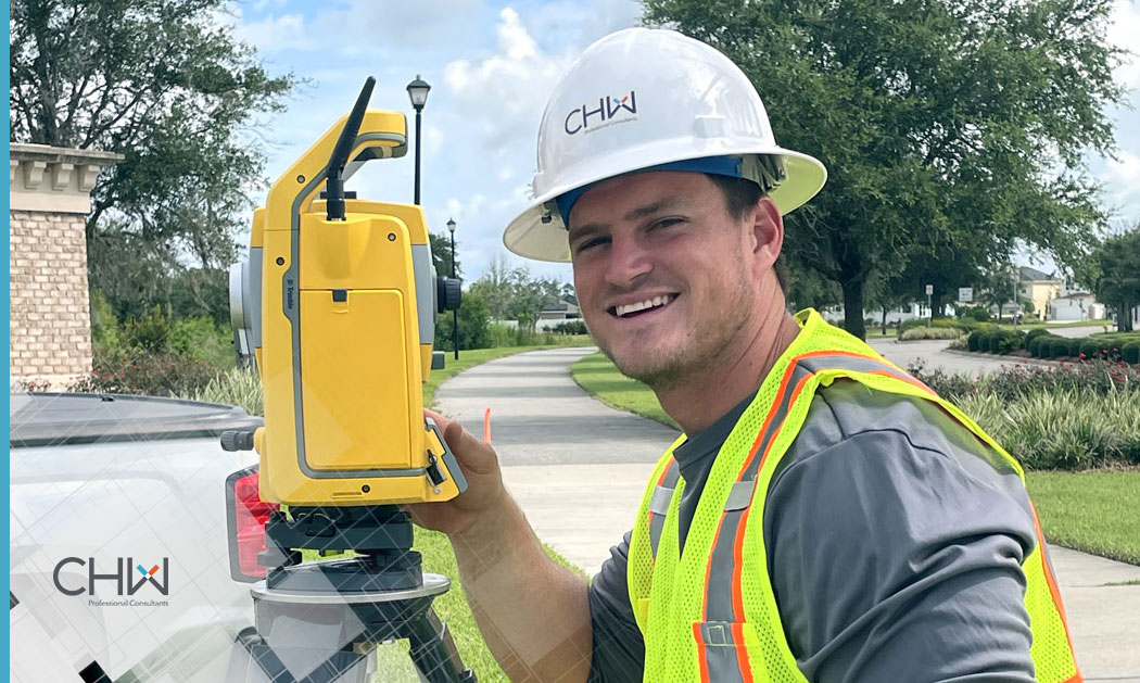 CHW announces the recent promotion of Jake Webb to Field Crew Chief for the Jacksonville Surveying + Mapping Department.